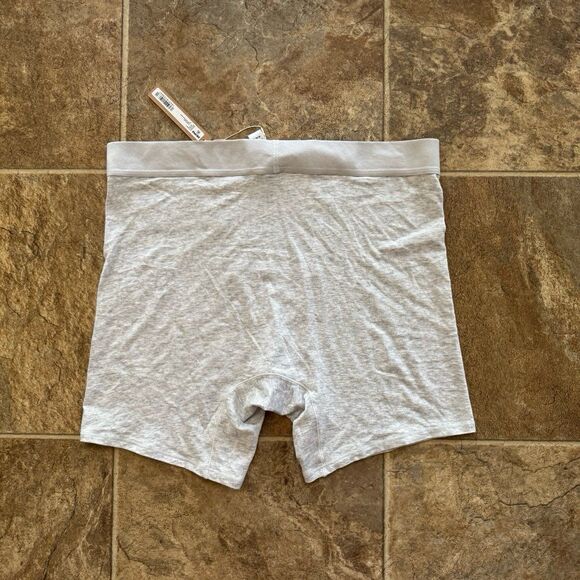 Skims Boyfriend Boxer Light Heather Grey Size Medium - Picture 7 of 12